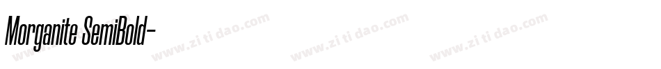 Morganite SemiBold字体转换